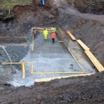 Commencement of foundation at Turbine House